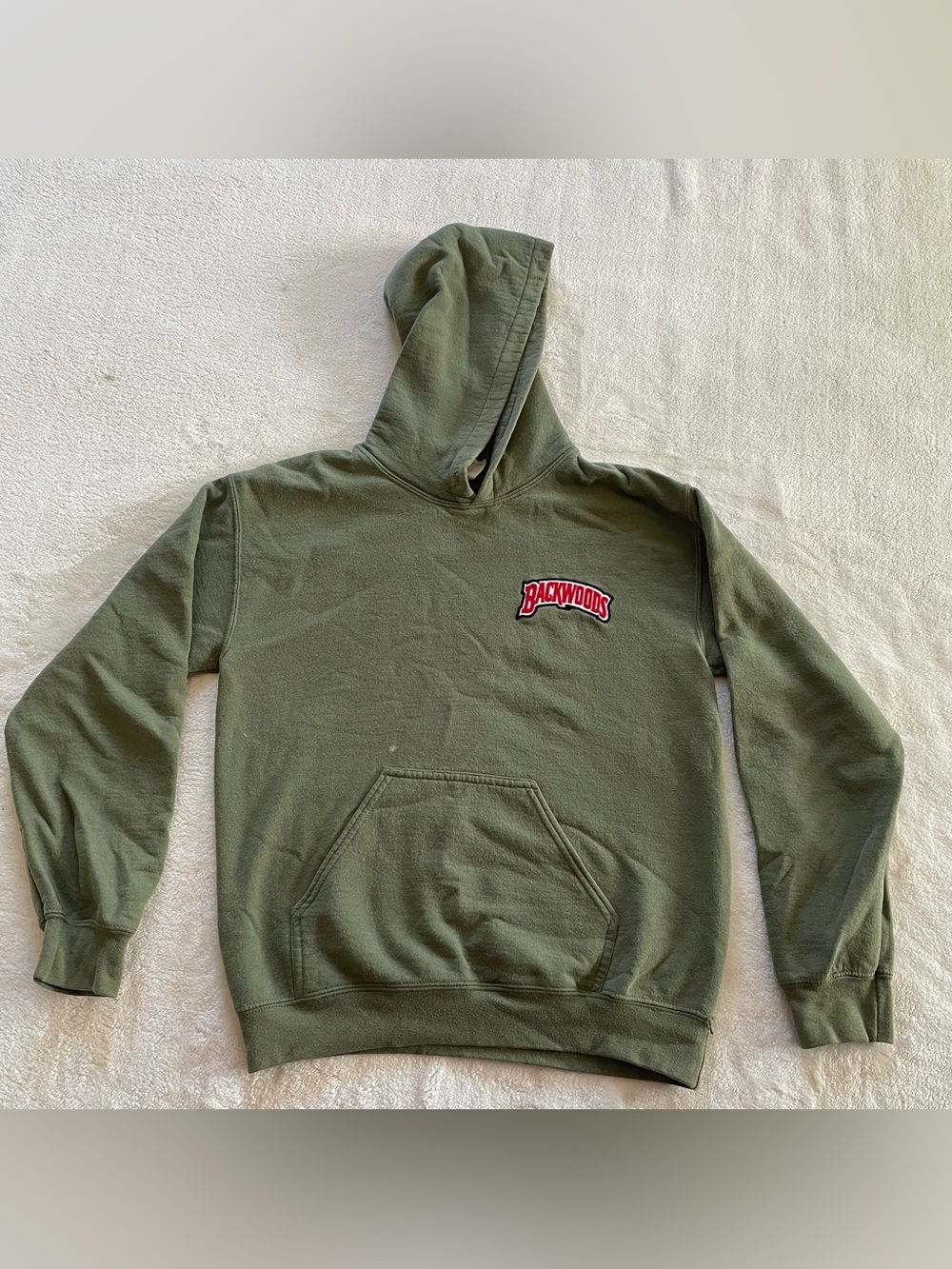 Backwoods Military Green Hoodie size small